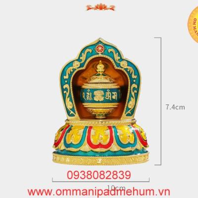 Kinh luân Om Mani Padme Hum nhỏ để bàn